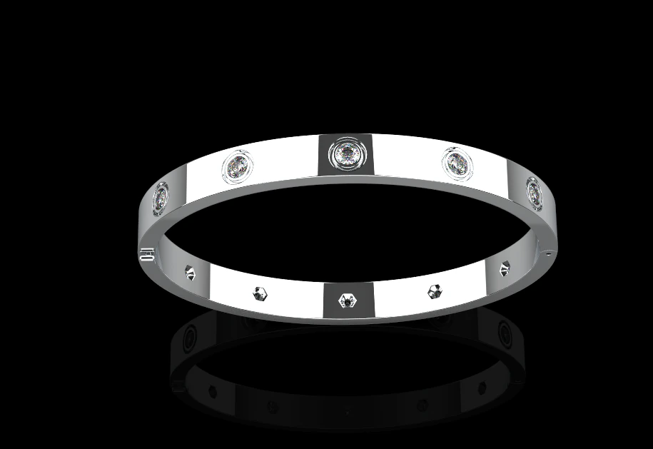 Bracelet 60427 3D Model .c4d .max .obj .3ds .fbx .stl .blend