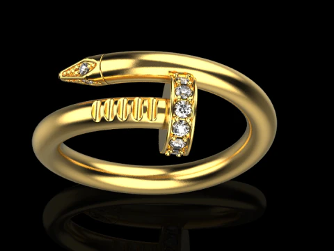 Nail Ring 60407 3D Model