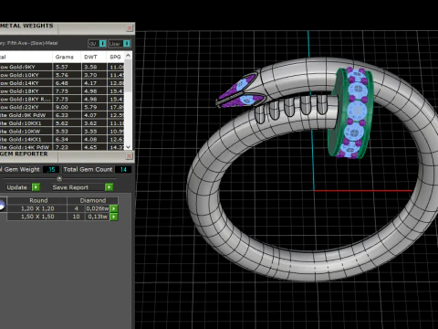 Nail Ring 60407 3D Model