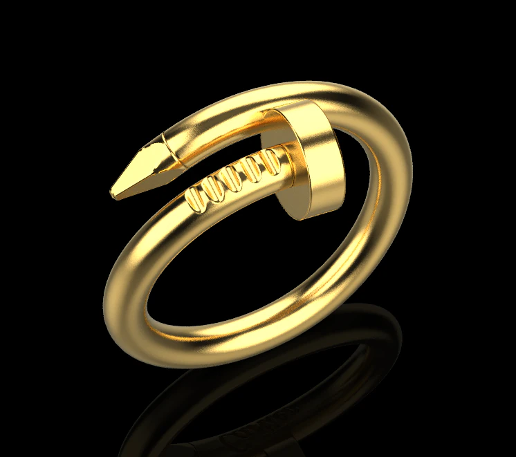 Nail Ring 60405 3D Model .c4d .max .obj .3ds .fbx .stl .blend 