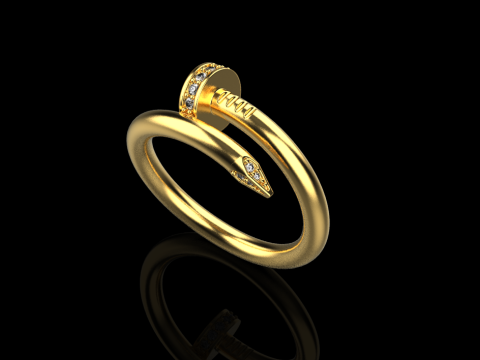 Nail Ring 60273 3D Model