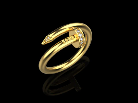 Nail Ring 60273 3D Model
