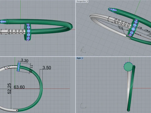 Bracelet 60270 3D Model