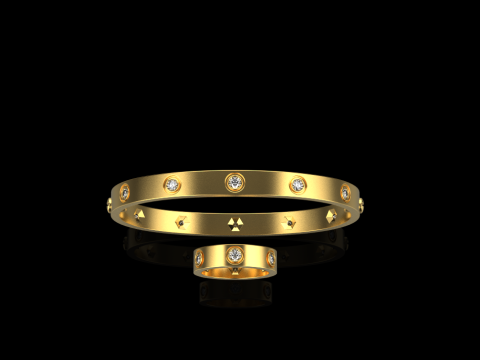 Bracelet and Ring 60161 3Dモデル