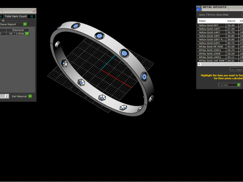 Bracelet and Ring 60161 3D Model