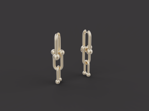 Earrings 54193 3D Model