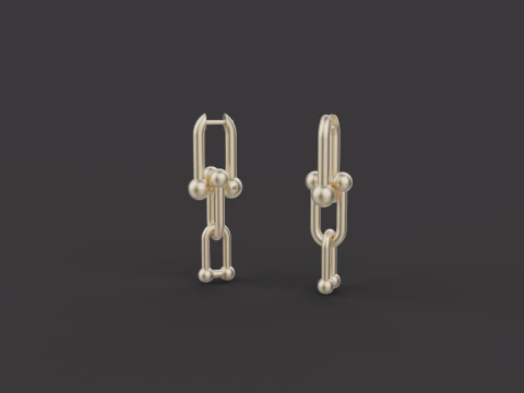 Earrings 54193 3D Model