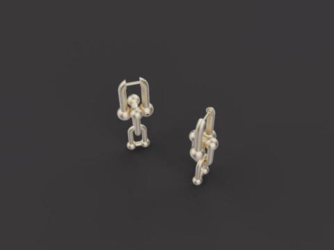 Earrings 54193 3D Model