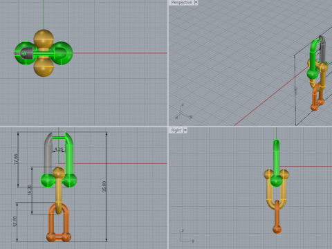 Earrings 54193 3D 모델