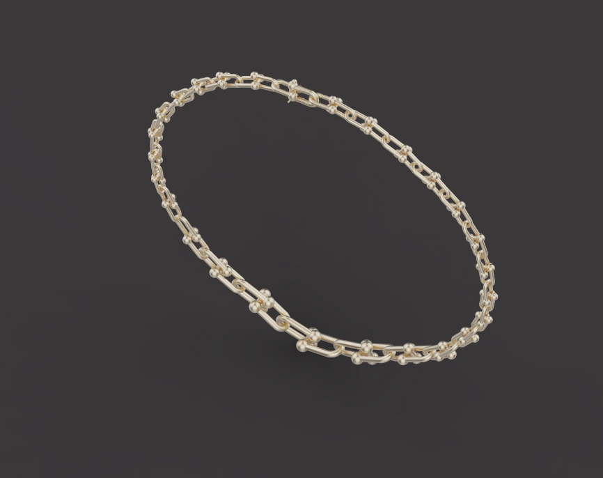 Necklace 54283 3D Model .c4d .max .obj .3ds .fbx .stl .blend 