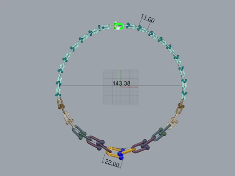 Necklace 54283 3D Model