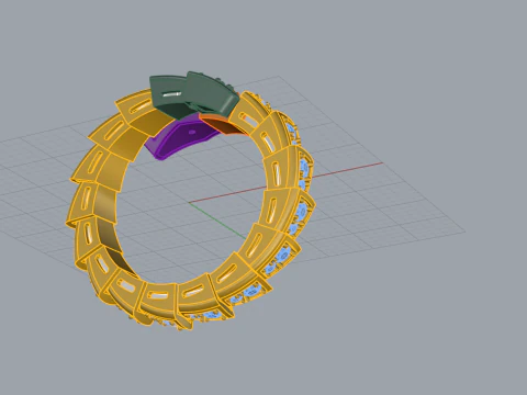 Serpent Ring 54110 3D Model