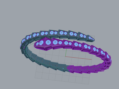 Serpent Bracelet 54084 3D Модель