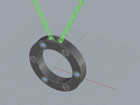 Pendant 54060 3D Model