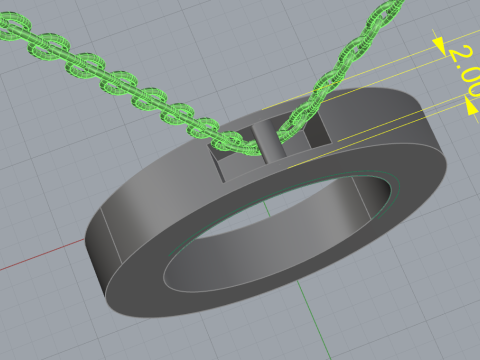 Pendant 54060 3D Model