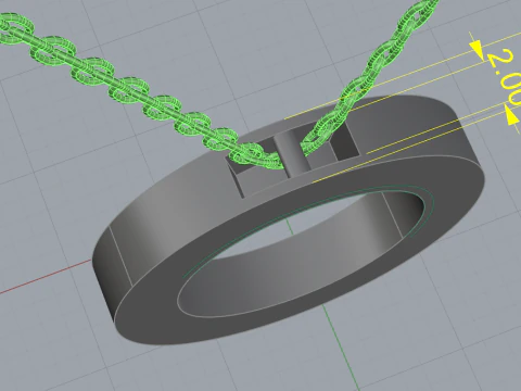 Pendant 54060 3D Model