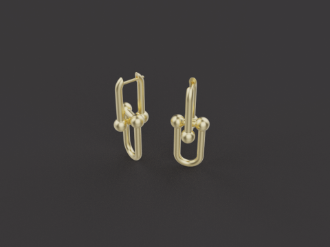Earrings 54048 3D 模型