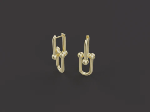 Earrings 54048 3D Model
