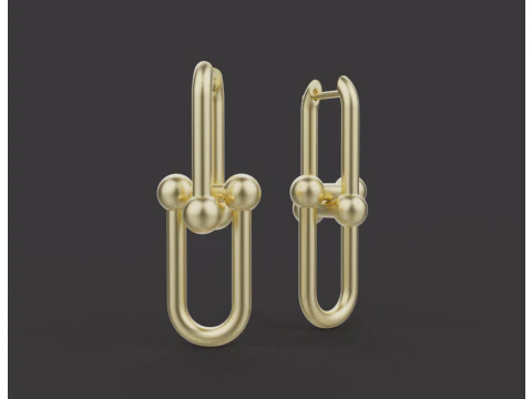Earrings 54048 3D Model