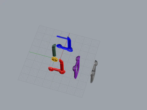 Earrings 54048 3D Model