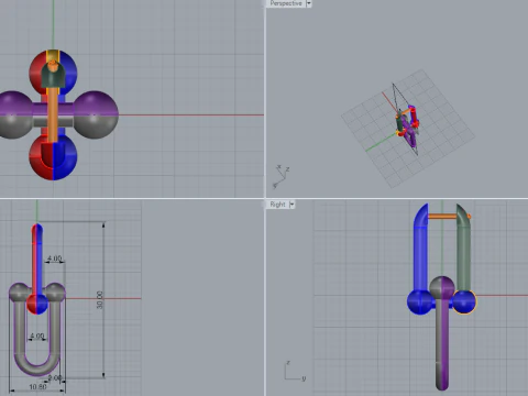 Earrings 54048 3D Model
