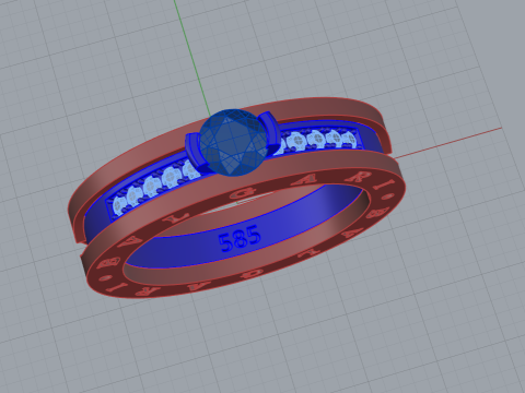 Ring 53897 3D Model