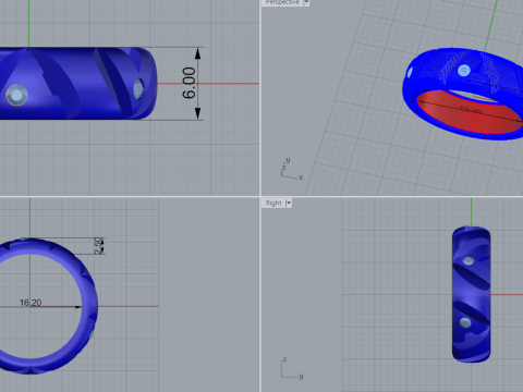 Ring 53960 3D Model