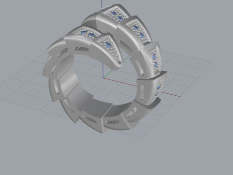 Serpent Ring 53937 3D Model