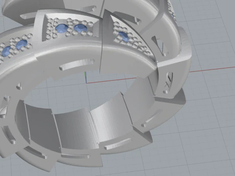 Serpent Ring 53937 3D Model