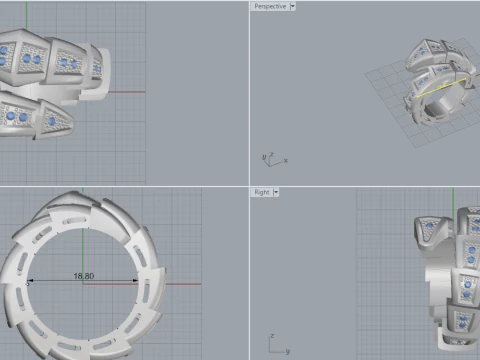 Serpent Ring 53937 3D Model