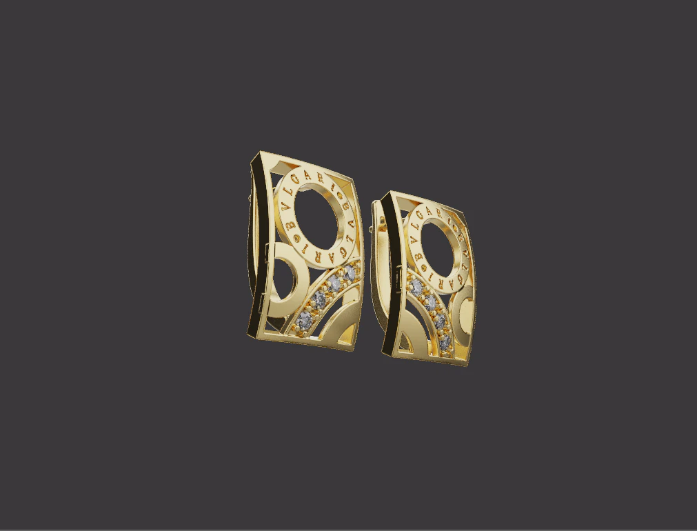 Earrings 53834 3D Model .c4d .max .obj .3ds .fbx .stl .blend 