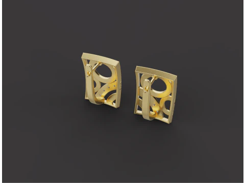 Earrings 53834 3D Model