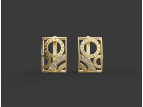 Earrings 53834 3D Model