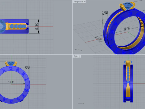 Ring 53930 3D Model