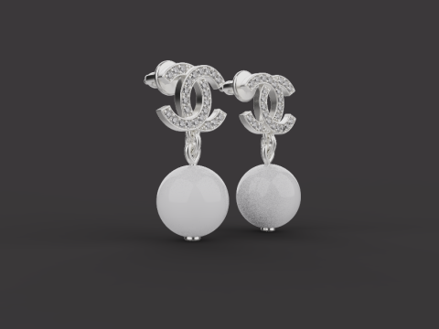 Earrings 53712 3D Model