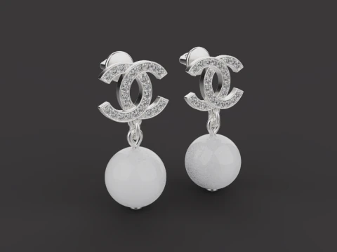 Earrings 53712 3D Model