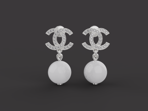 Earrings 53712 3D Model