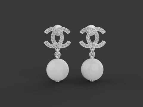 Earrings 53712 3D Model