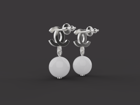 Earrings 53712 3D Model