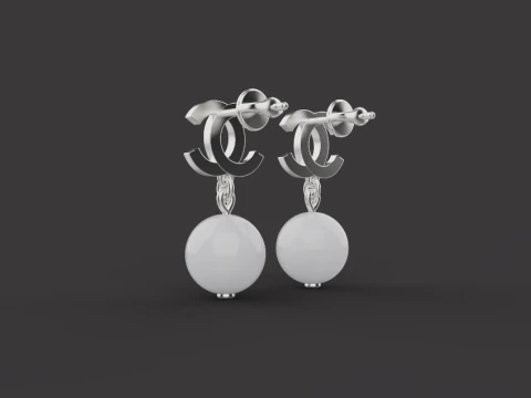 Earrings 53712 3D Model