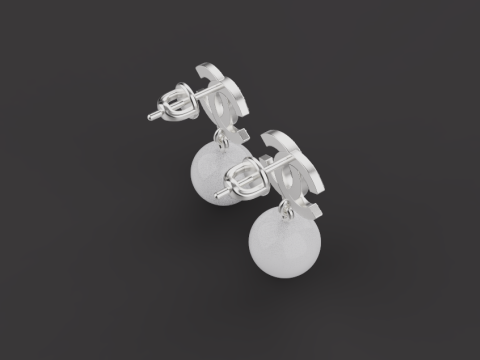 Earrings 53712 3D Model