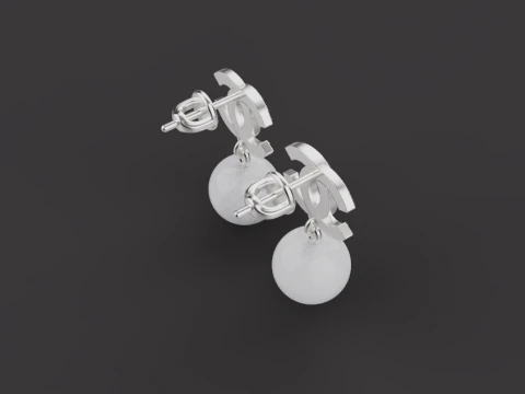 Earrings 53712 3D Model