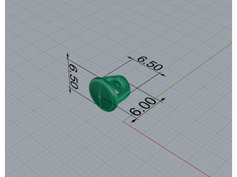 Earrings 53712 3D Model
