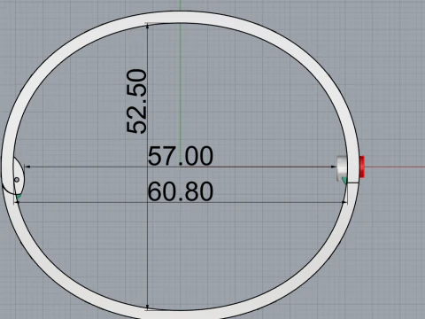 Bracelet 53707 3D Model
