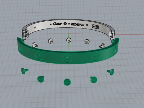 Bracelet 53707 3D Модель