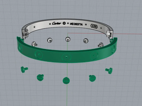 Bracelet 53707 3D Model