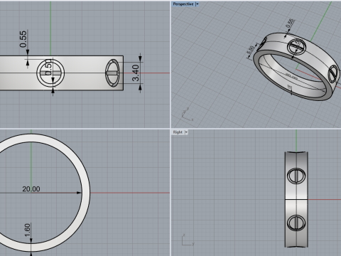Ring 53679 3D Model