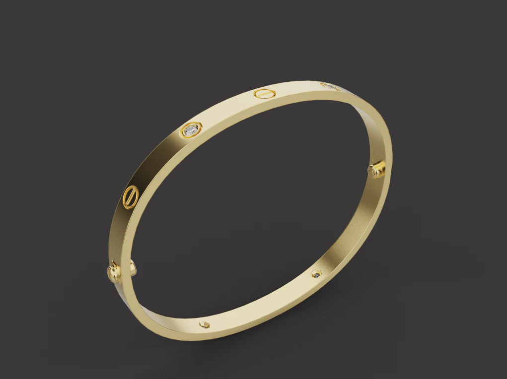 Bracelet 53672 3D Model .c4d .max .obj .3ds .fbx .stl .blend 