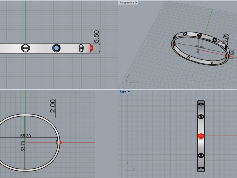 Bracelet 53672 3D Model