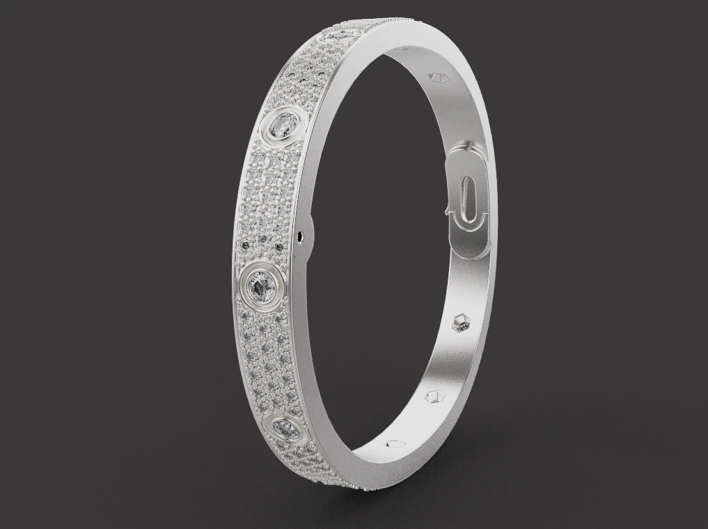 Bracelet 53658 3D Model .c4d .max .obj .3ds .fbx .stl .blend 